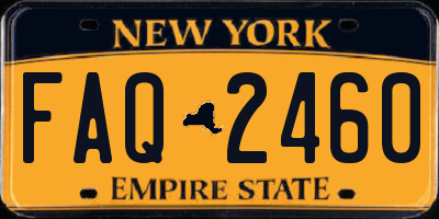 NY license plate FAQ2460
