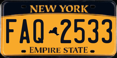 NY license plate FAQ2533