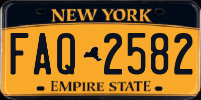 NY license plate FAQ2582
