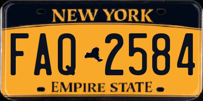 NY license plate FAQ2584