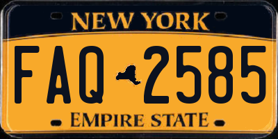 NY license plate FAQ2585
