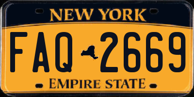 NY license plate FAQ2669