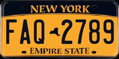 NY license plate FAQ2789