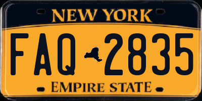 NY license plate FAQ2835