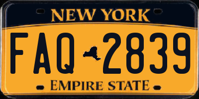 NY license plate FAQ2839