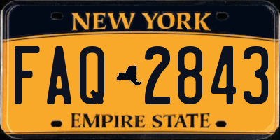 NY license plate FAQ2843