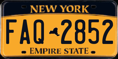 NY license plate FAQ2852