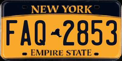 NY license plate FAQ2853