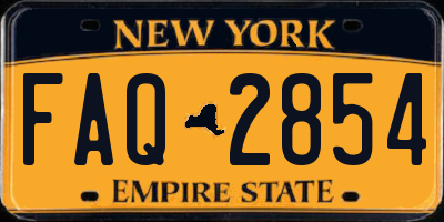 NY license plate FAQ2854