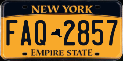 NY license plate FAQ2857