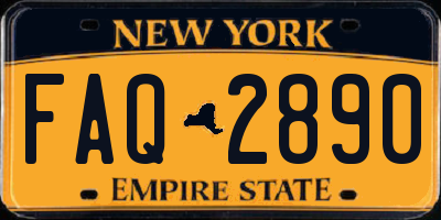 NY license plate FAQ2890