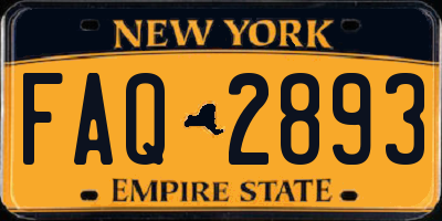 NY license plate FAQ2893