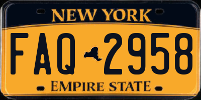 NY license plate FAQ2958