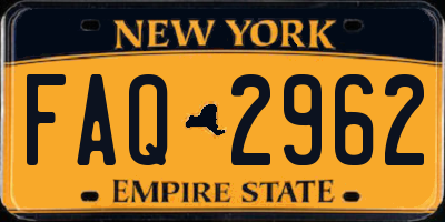 NY license plate FAQ2962