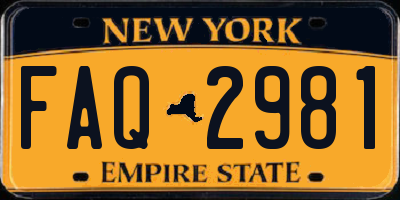 NY license plate FAQ2981