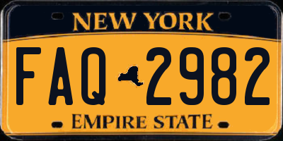 NY license plate FAQ2982