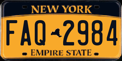 NY license plate FAQ2984
