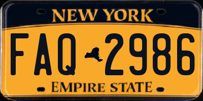 NY license plate FAQ2986