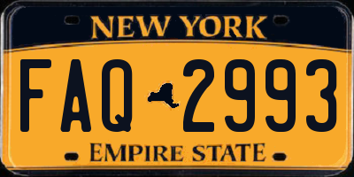 NY license plate FAQ2993