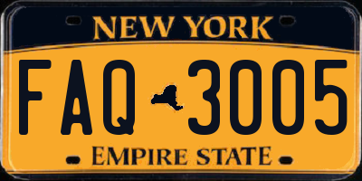 NY license plate FAQ3005