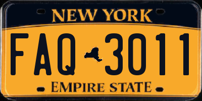 NY license plate FAQ3011