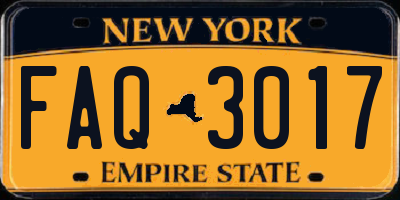 NY license plate FAQ3017