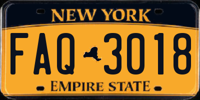 NY license plate FAQ3018
