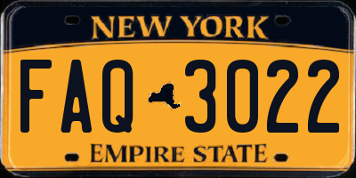 NY license plate FAQ3022