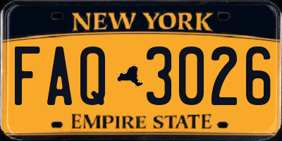 NY license plate FAQ3026