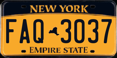 NY license plate FAQ3037