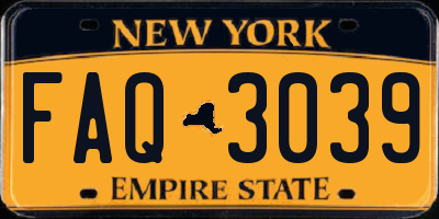 NY license plate FAQ3039