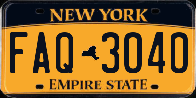NY license plate FAQ3040