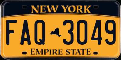 NY license plate FAQ3049