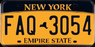 NY license plate FAQ3054