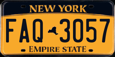 NY license plate FAQ3057