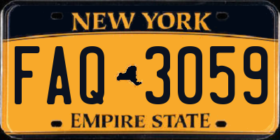 NY license plate FAQ3059