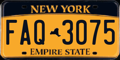 NY license plate FAQ3075