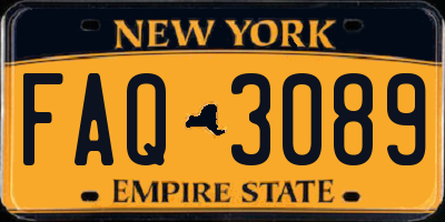 NY license plate FAQ3089