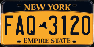 NY license plate FAQ3120