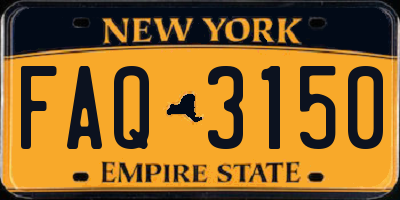 NY license plate FAQ3150