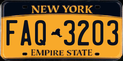 NY license plate FAQ3203