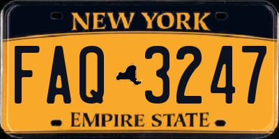 NY license plate FAQ3247