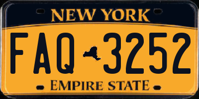 NY license plate FAQ3252