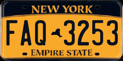 NY license plate FAQ3253