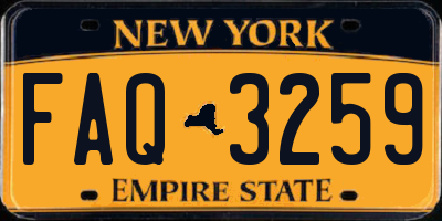 NY license plate FAQ3259