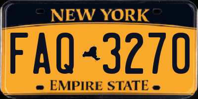 NY license plate FAQ3270