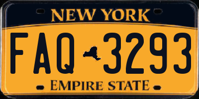 NY license plate FAQ3293