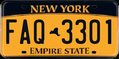 NY license plate FAQ3301