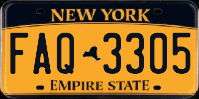 NY license plate FAQ3305