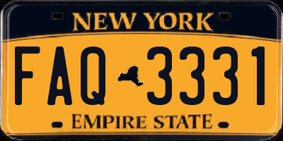 NY license plate FAQ3331